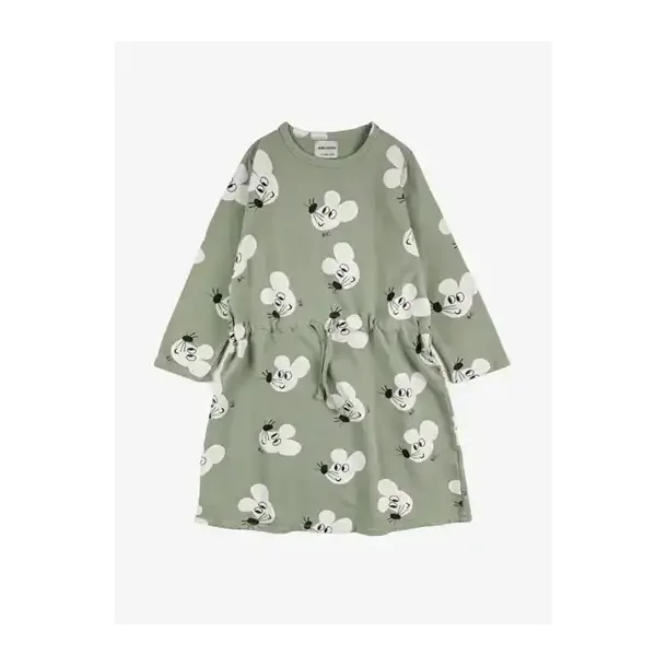 Bobo Choses Mouse All Over Dress Light Green